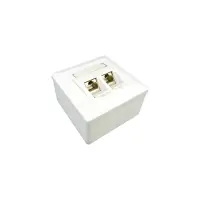 profipatch combi outlet 2x rj45 keystone cat.6a 10gbit lan 2