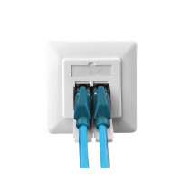 profipatch cat.6a outlet shielded vertical lsa 2-port w