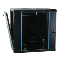 19 inch wall housing fixed, 1-part, ral9005, depth 450mm | 6