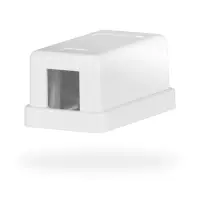 keystone surface mount box, 1port  white gallery