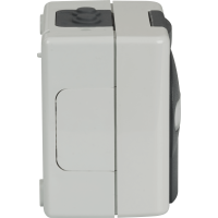 Datendose Netzwerkdose Aufputz  für 2 Keystones IP44 gr