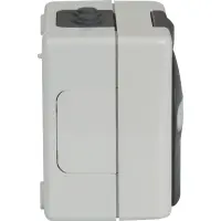 surface-mounted moisture-proof empty housing for 2 keystone 