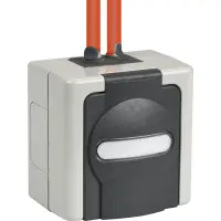 surface-mounted moisture-proof empty housing for 2 keystone 
