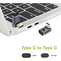 Techly Adapter USB C Stecker auf USB C Buchse 90 grad 4