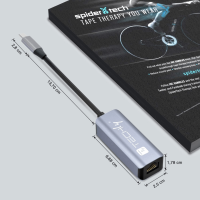 Techly USB 3.0 C Stecker auf RJ45 Ethernet Buchse 2