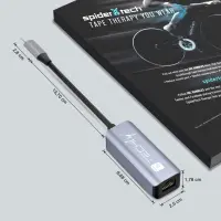 Techly USB 3.0 C Stecker auf RJ45 Ethernet Buchse 2
