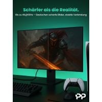 ProfiPatch HDMI Kabel 4K60Hz UHD 10m grau Goldkontakt Textil