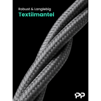 ProfiPatch HDMI Kabel 8K60Hz UHD 5m grau 4K120Hz Goldkontakt