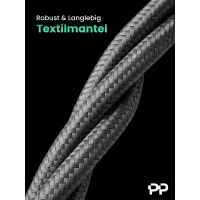 ProfiPatch HDMI Kabel 8K60Hz UHD 5m grau 4K120Hz Goldkontakt