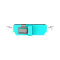 ProfiPatch LWL Kupplung Duplex LC-LC Multimode OM3 aqua 3