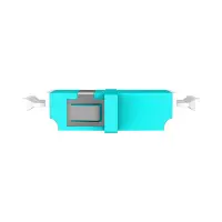 ProfiPatch LWL Kupplung Duplex LC-LC Multimode OM3 aqua 3