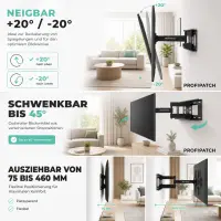 ProfiPatch TV Halterung 37-75 Zoll schwenkbar & neigbar 