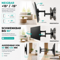 ProfiPatch TV Halterung 17-42 Zoll schwenkbar & neigbar 