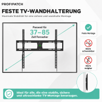 ProfiPatch tv wall mount 85inch up to 60kg 5
