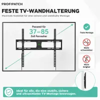 ProfiPatch tv wall mount 85inch up to 60kg 5