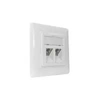ProfiPatch Cat.6A Netzwerkdose Datendose Unterputz 2-Port mi