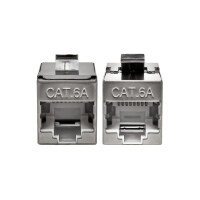 ProfiPatch 1x Keystone Verbinder Adapter Kupplung Cat.6A 2x 