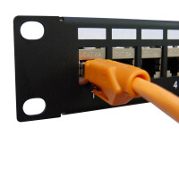 ProfiPatch 1x Keystone Verbinder Adapter Kupplung Cat.6A 2x 