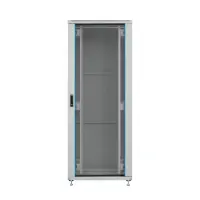 19inchnetwork cabinet pel 42he 600x600 ral7035 front glass 1