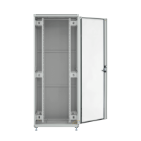 19inchnetwork cabinet pel 42he 800x800 ral7035 front glass 1