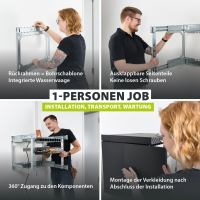 Netzwerkschrank Wandgehäuse 19 Zoll 9HE-15HE X-Rack unm